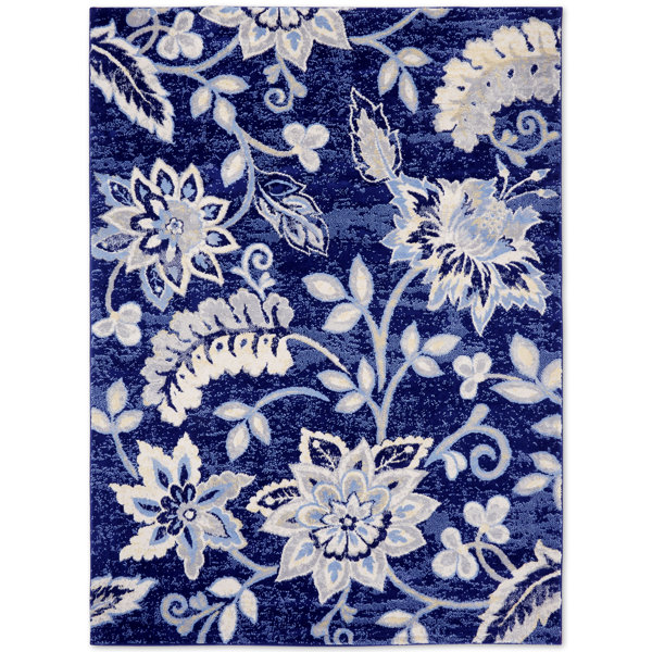 Andover Mills™ Mountview Navy Blue Area Rug & Reviews Wayfair